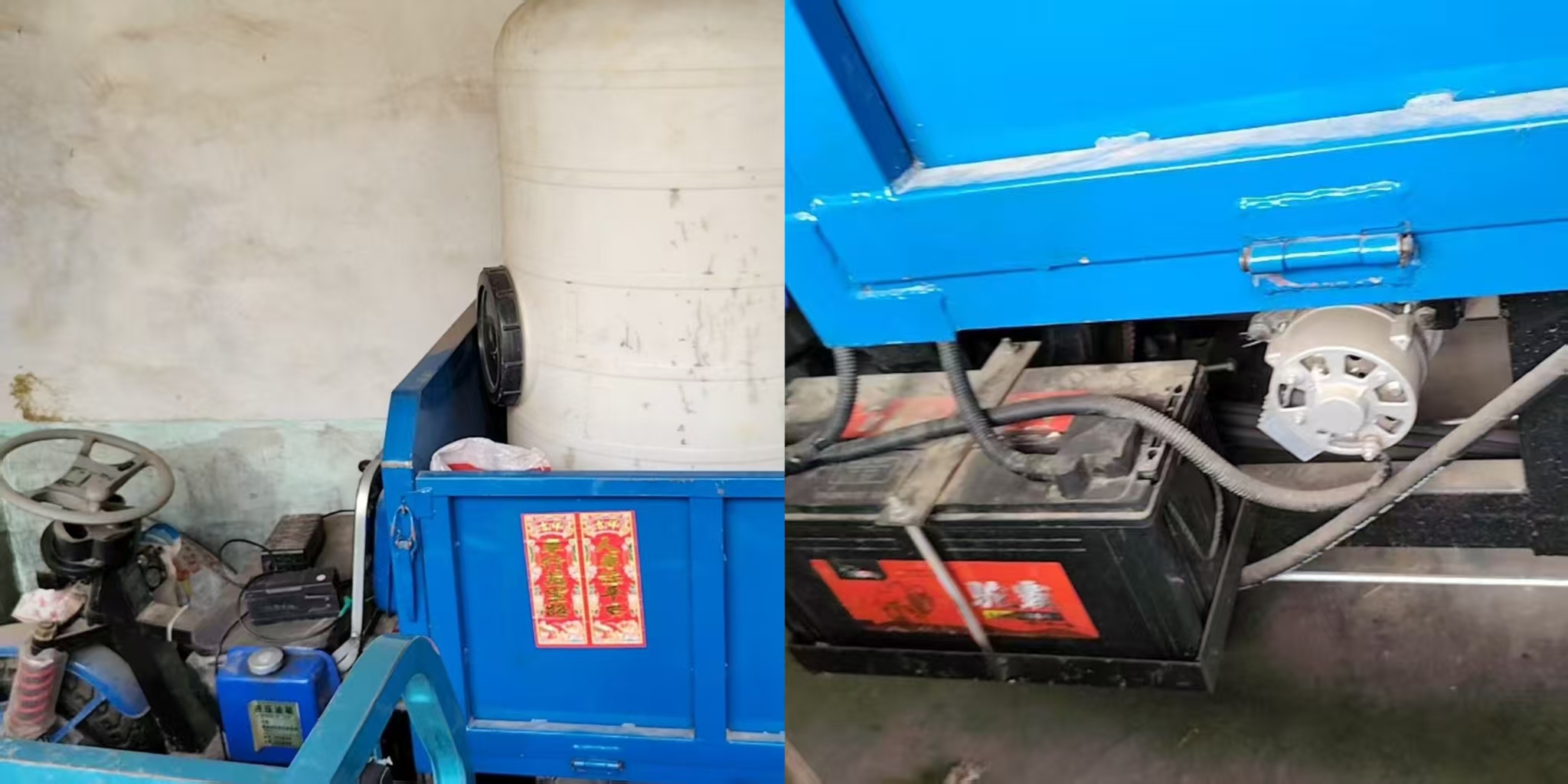 自卸车,长1.3宽1米自卸,电启动,基本没用,现寄卖价格5800元,闲置,支付微